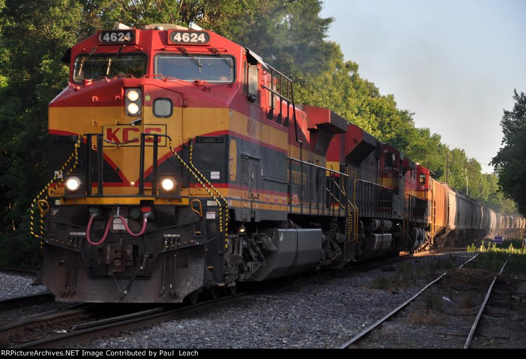 Northbound grain train